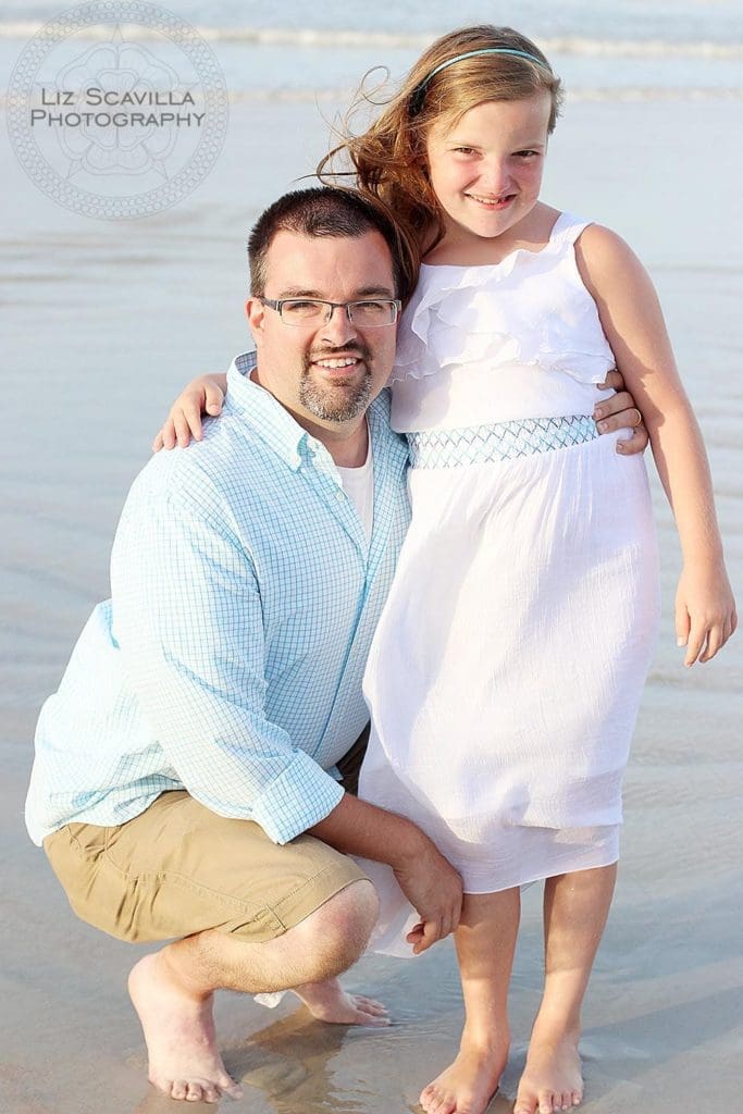 Father & Daughter at the beach