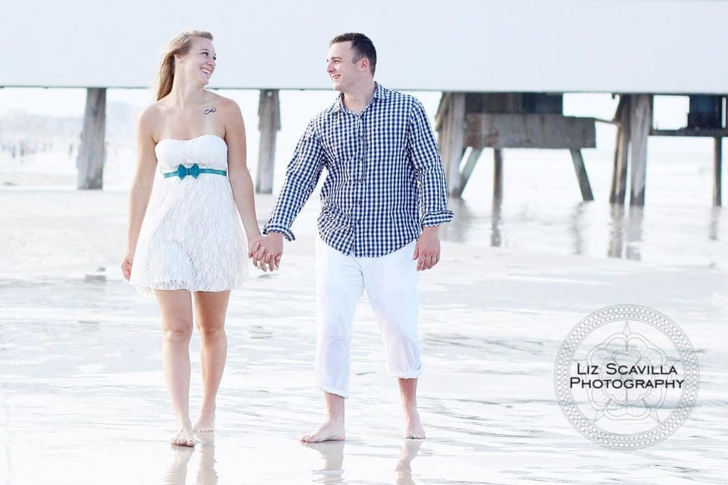 Couple Walking at Pier