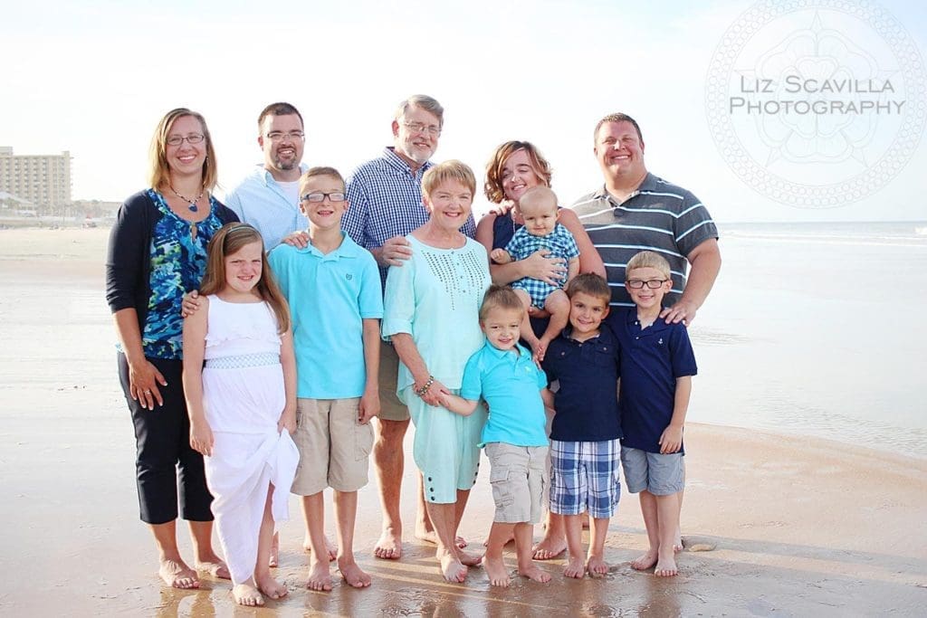 Family beach photo