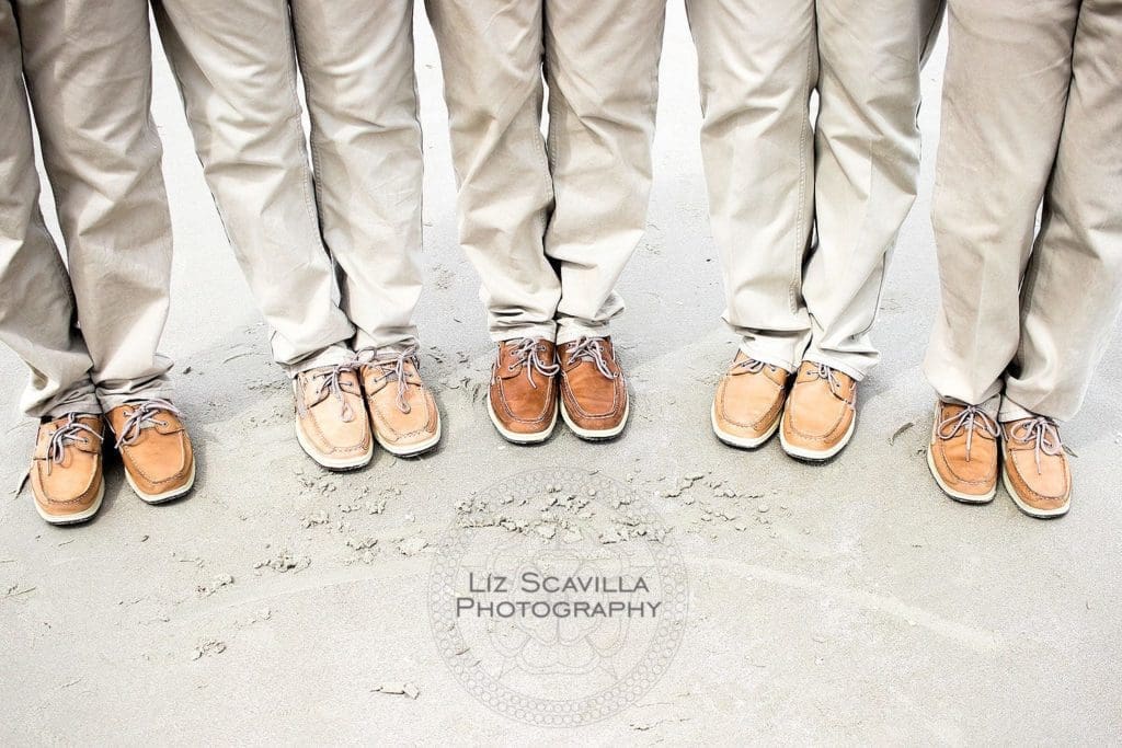 Khaki Groomsmen Boat Shoes