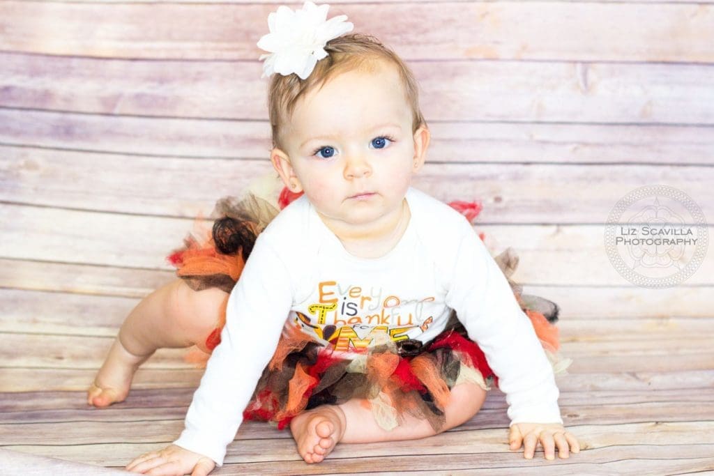 Baby Girl in Thanksgiving Outfit