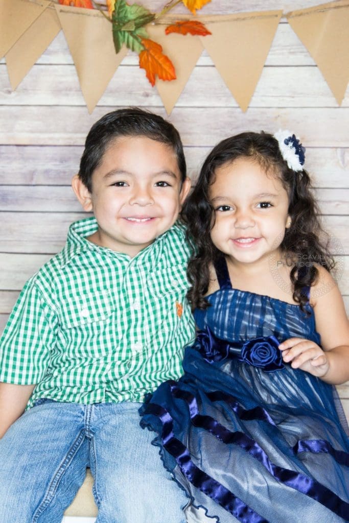 Brother and Sister Smiling