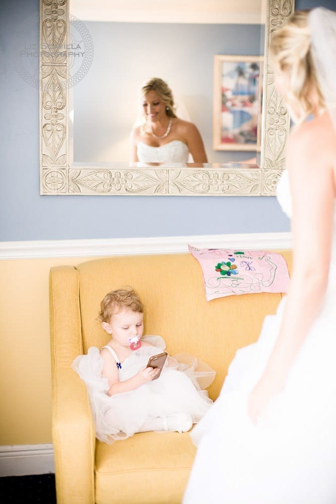 Bride Looking at Daughter