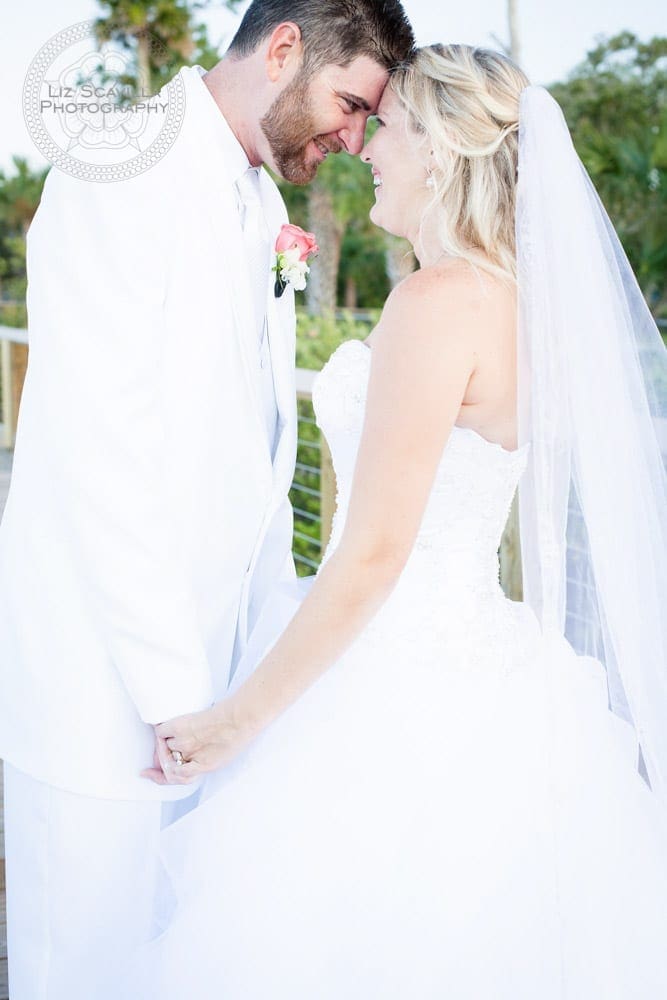 Outside Bride & Groom on Halifax River