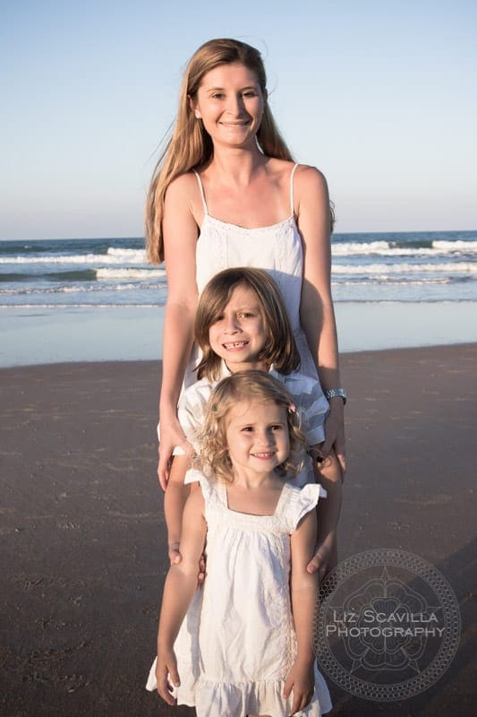 Brother and Sisters on Beach