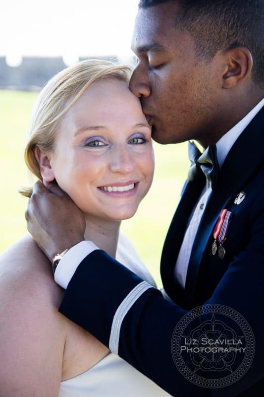 Couple in front of Fort in St. Augustine