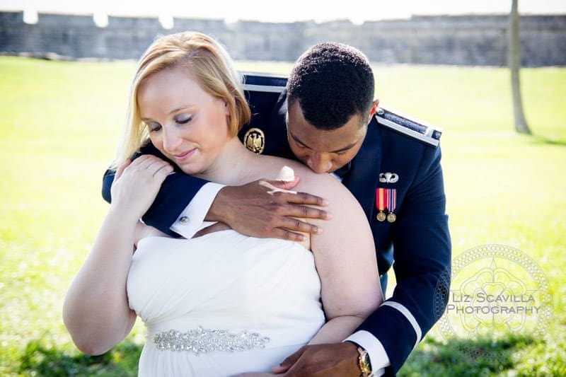 Couple in front of Fort in St. Augustine