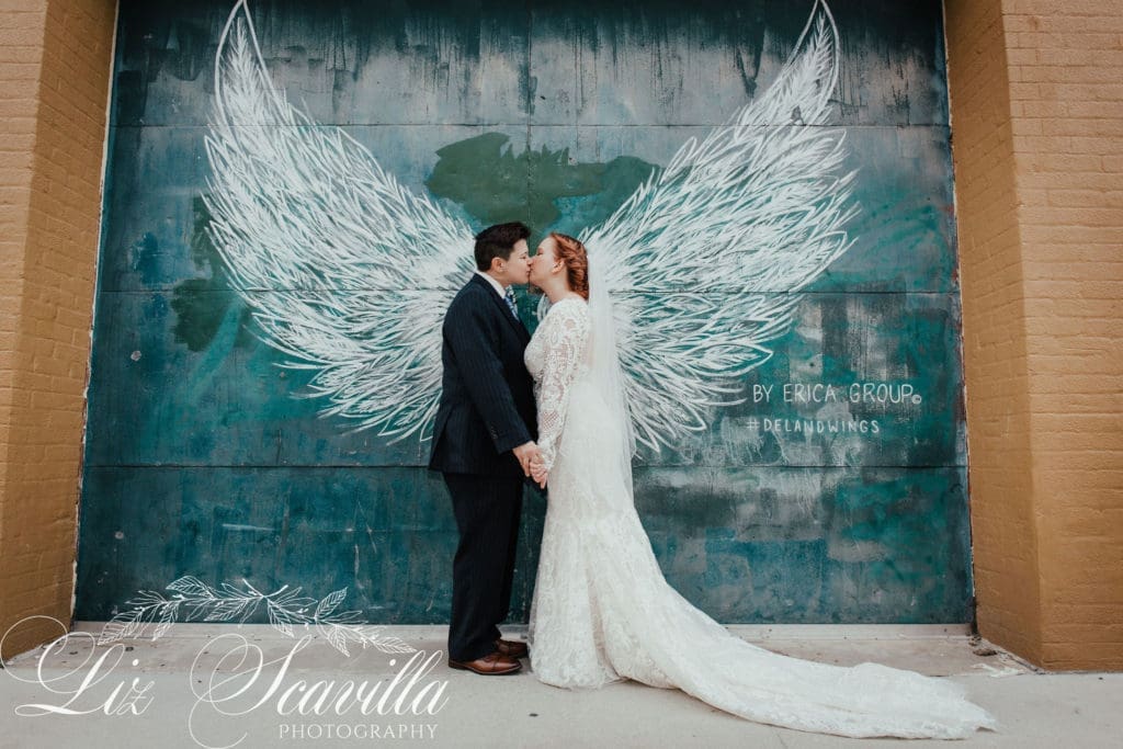 DeLand Florida wedding couple portrait romantic moment