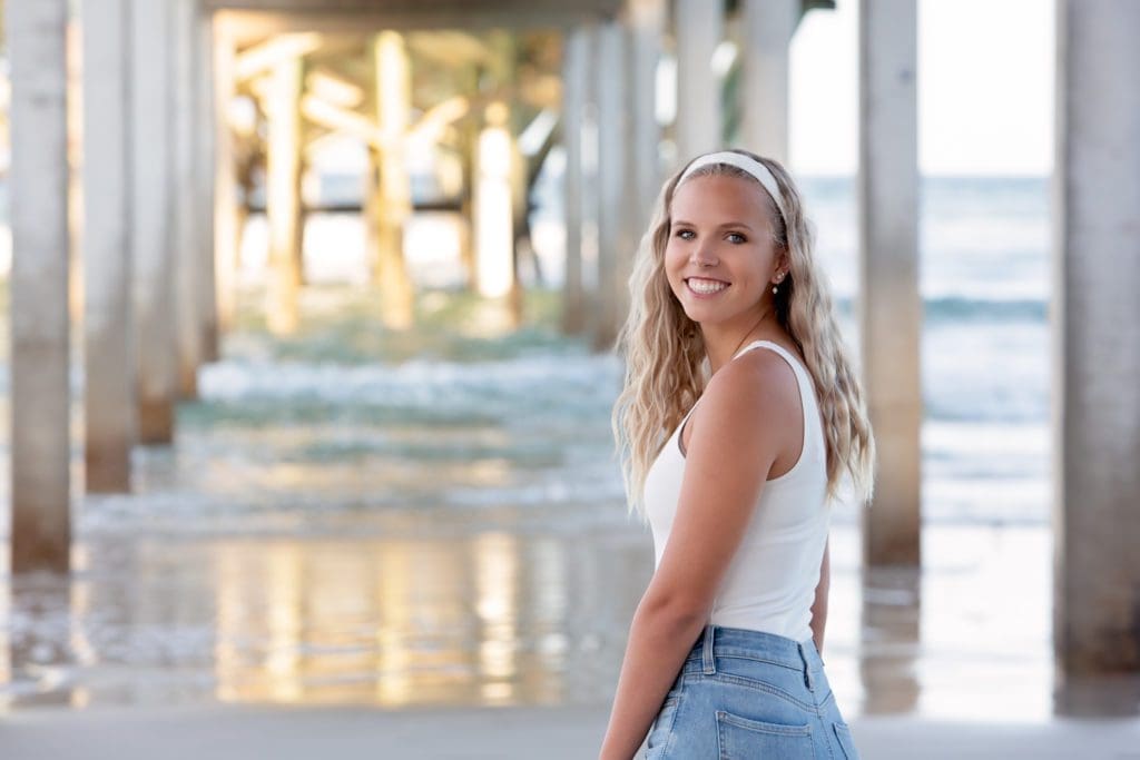 Under the Pier - Senior Photos - Daytona Beach - Liz Scavilla Photography