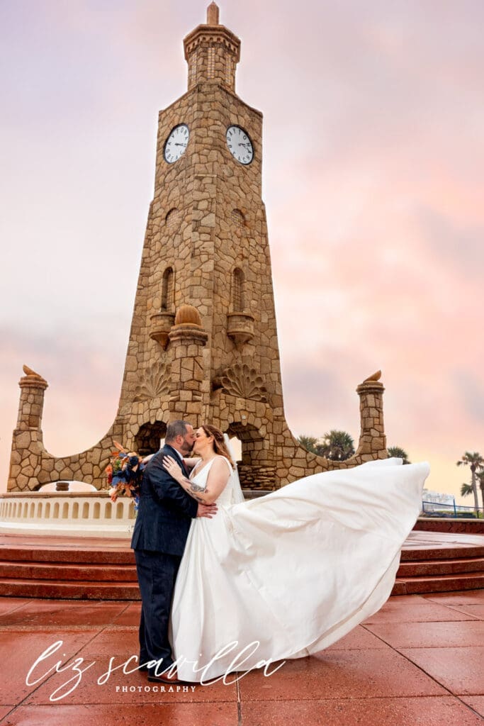 Hilton Daytona Beach wedding Alicia and Jonathan ceremony portrait