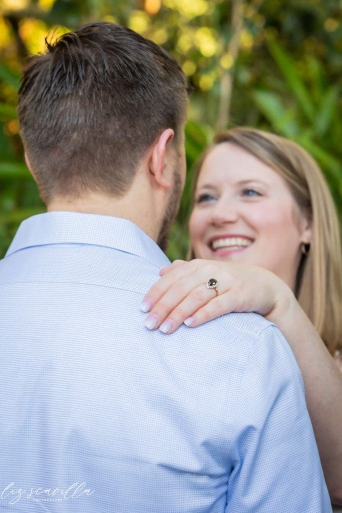 engagement photos Rockefeller Gardens Ormond Beach couple