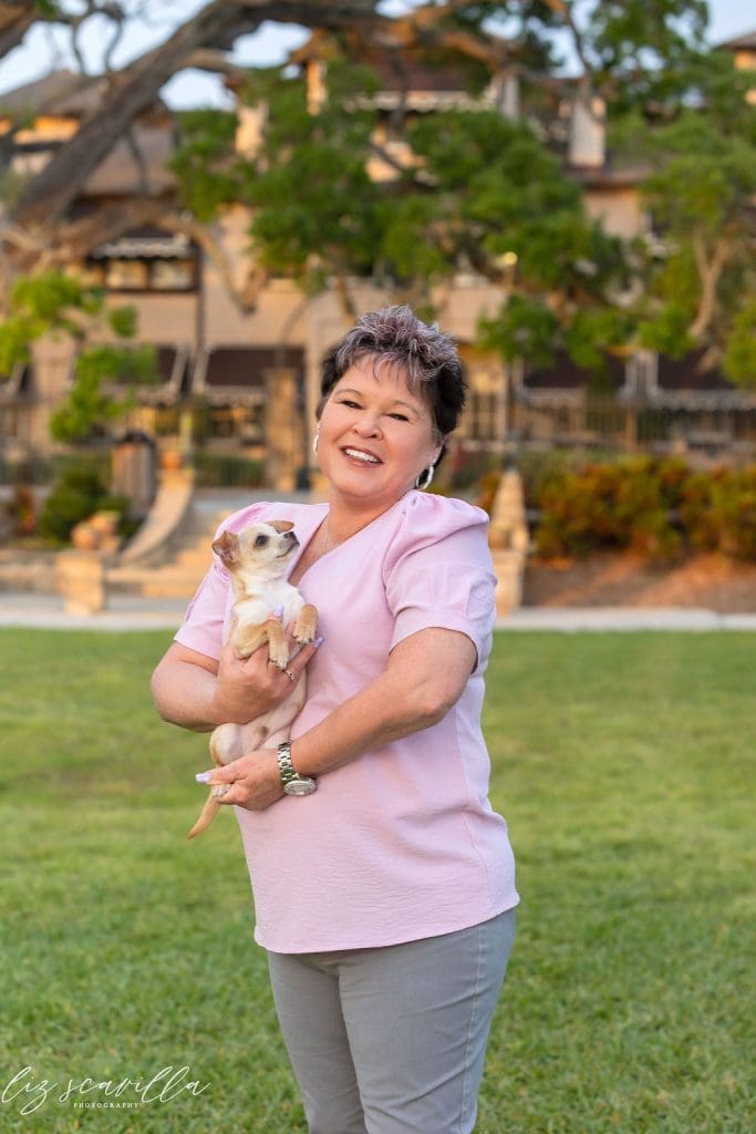 Dog and owner portrait session