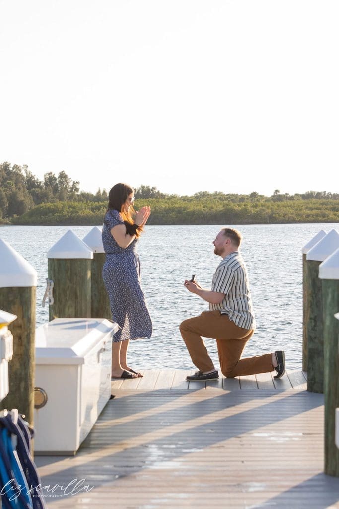 engagement photography Daytona Beach proposal moment