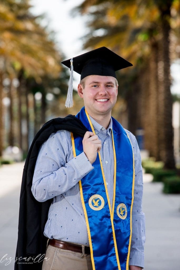 senior portrait embry riddle daytona beach